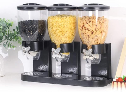 Dispensador de Cereales Triple: Practicidad y Ahorro de Espacio