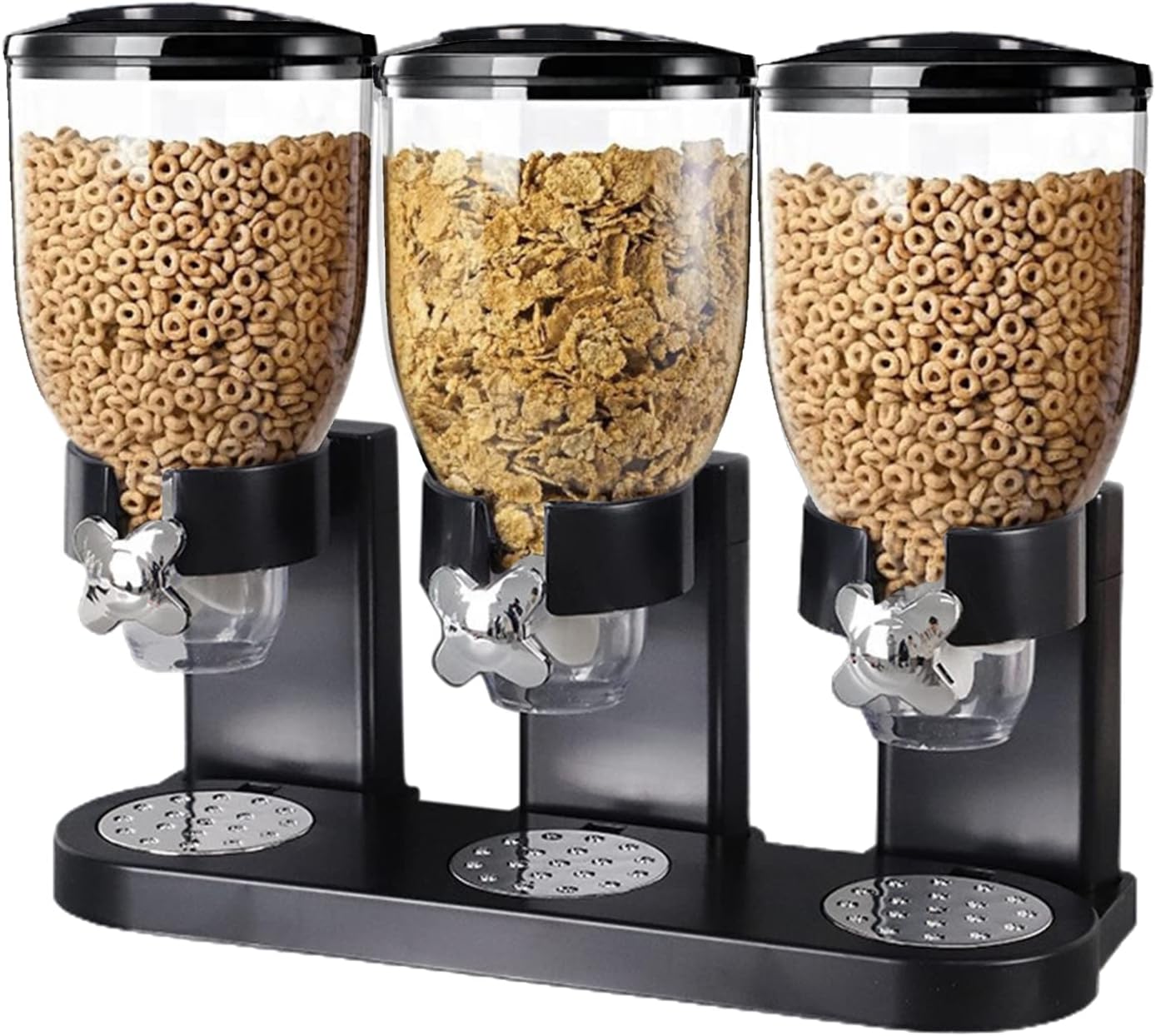 Dispensador de Cereales Triple: Practicidad y Ahorro de Espacio